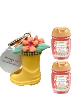 BBW × Vera Bradley Yellow Rain Boot pocketBac holder + 2 PocketBacs